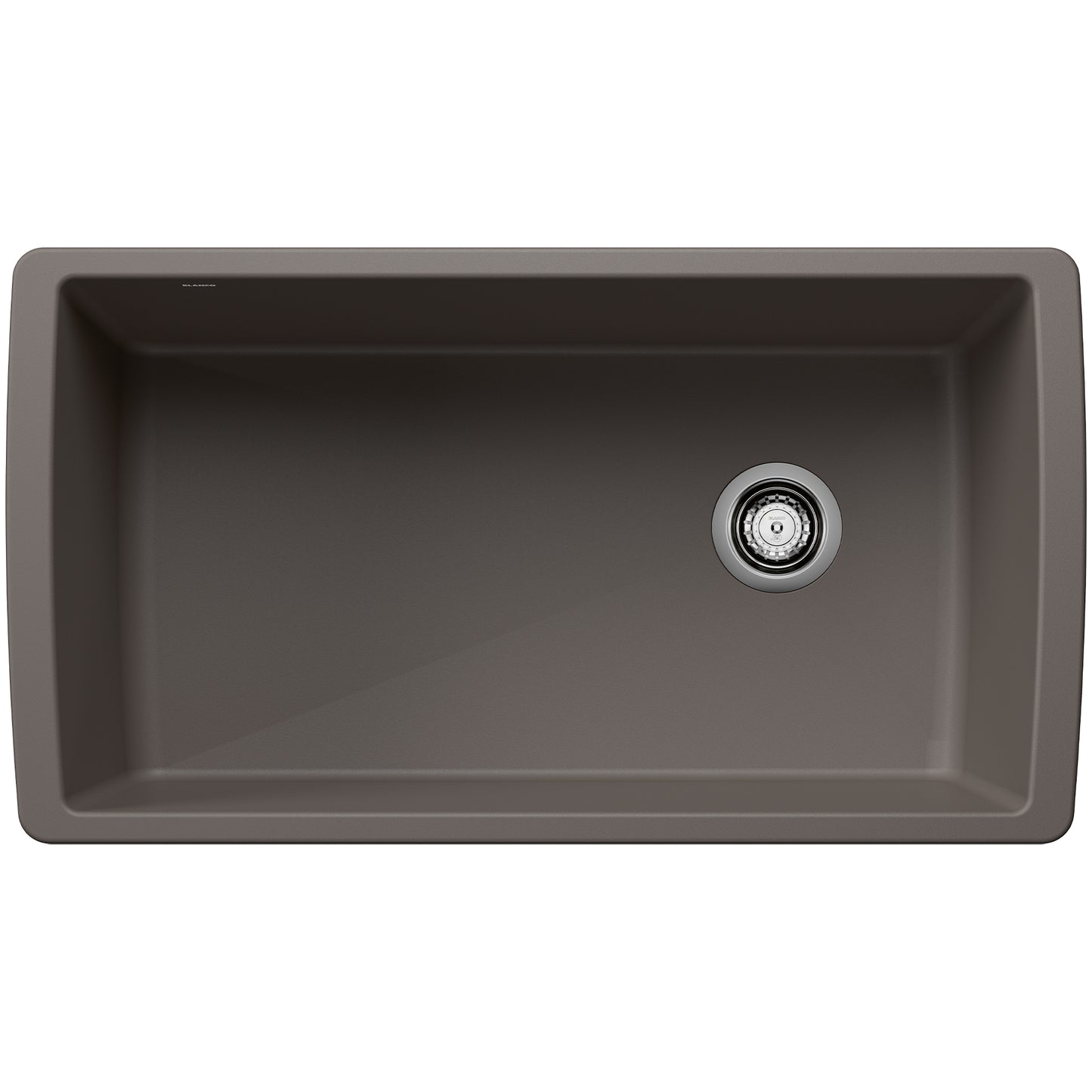 BLANCO 443108 Diamond Diamond SILGRANIT 33" Super Single Undermount Kitchen Sink - Volcano Gray in Volcano Gray