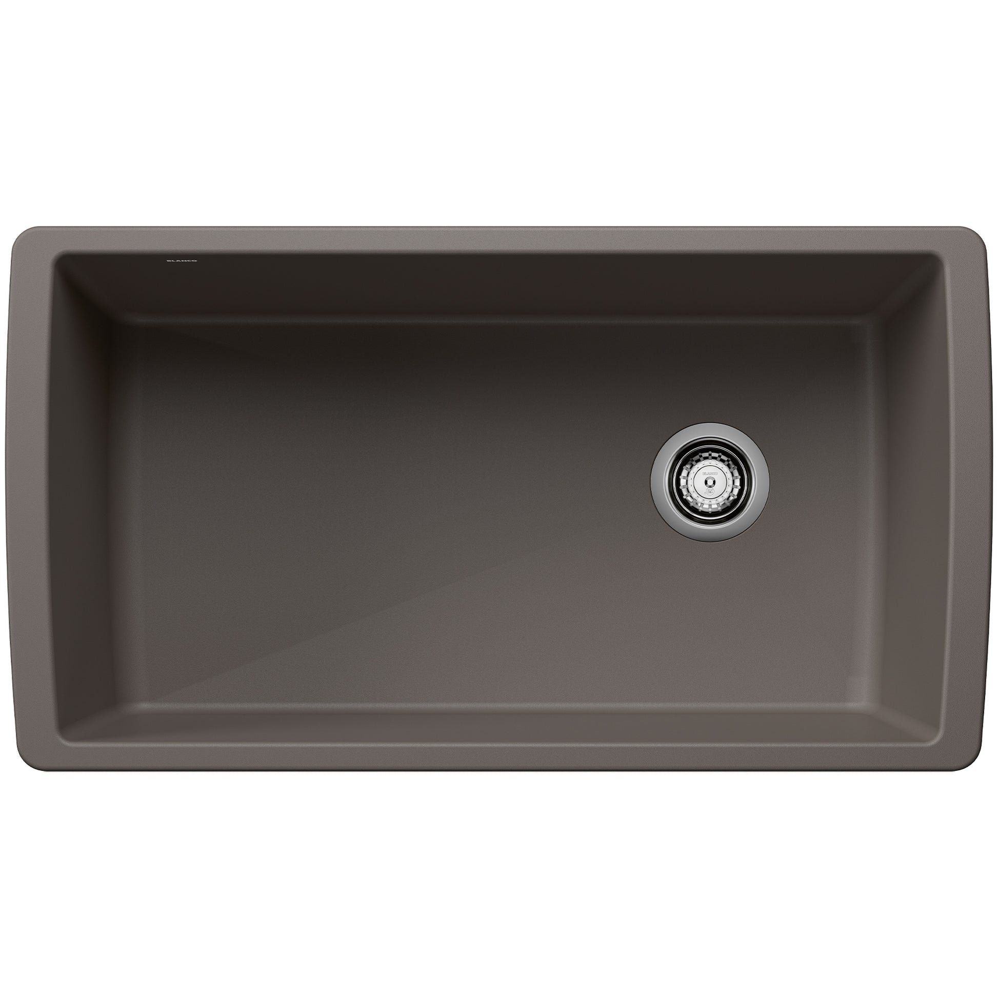 BLANCO 443108 Diamond Diamond SILGRANIT 33" Super Single Undermount Kitchen Sink - Volcano Gray in Volcano Gray