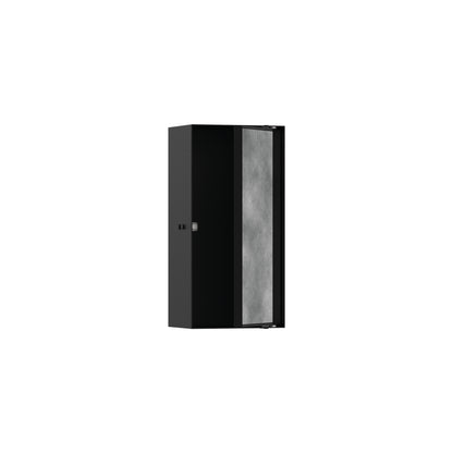 HANSGROHE 56082670 XtraStoris Rock Wall Niche with Tileable Door 12"x 6"x 4" - Matte Black