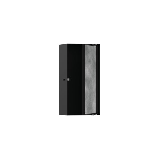 HANSGROHE 56082670 XtraStoris Rock Wall Niche with Tileable Door 12"x 6"x 4" - Matte Black