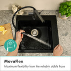 HANSGROHE 72861341 Talis N Semi-Pro PowderSpray Kitchen Faucet 1.75 GPM - Brushed Black Chrome
