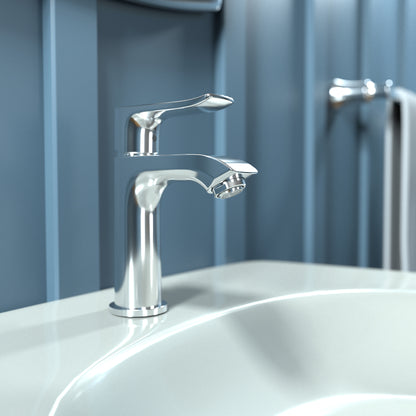 HANSGROHE 31088001 Metris Single-Hole Faucet 100 with Pop-Up Drain, 1.2 GPM - Chrome