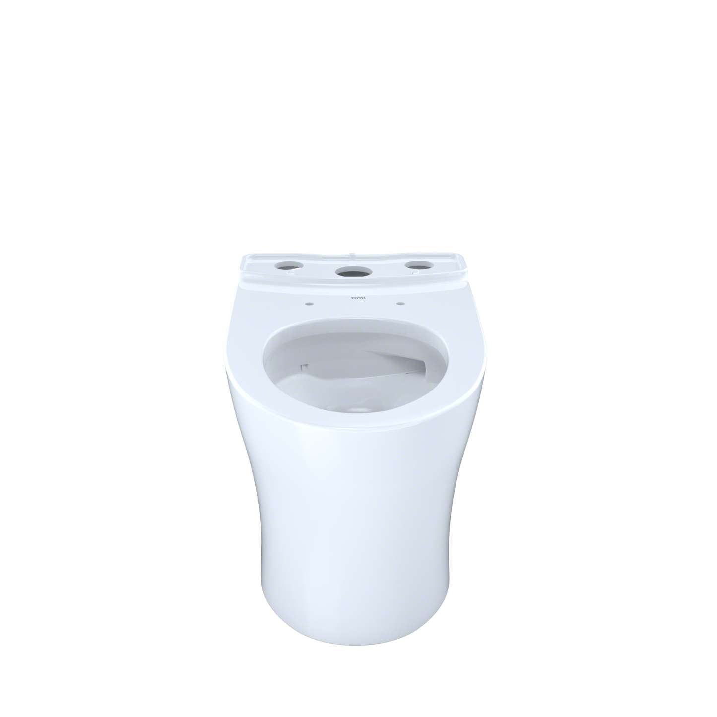 TOTO CT446CEFGN#01 Aquia Iv Elongated Universal Height Skirted Toilet Bowl With Cefiontect - Cotton White
