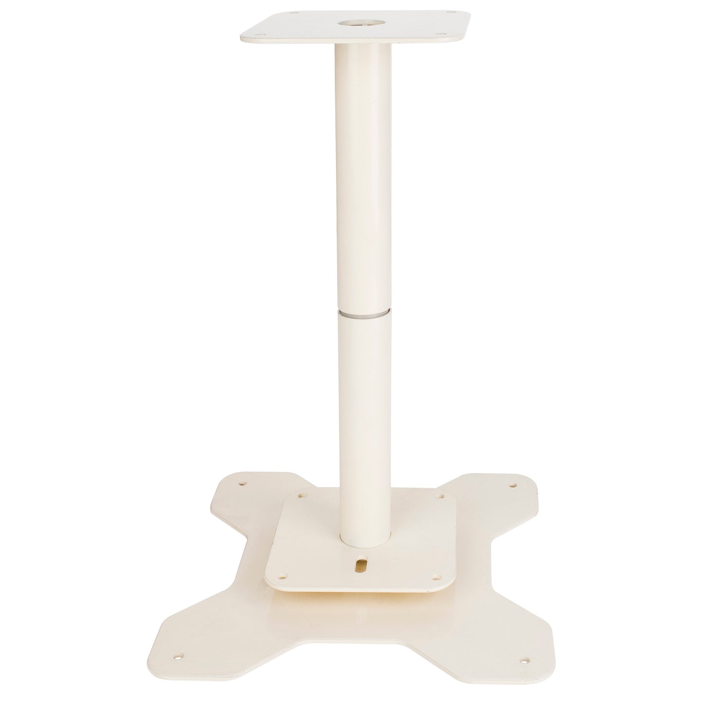 HARDWARE RESOURCES LSP2 Lazy Susan Pole System for Two Kidney Shelves - Cream White