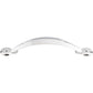 TOP KNOBS M1904 Angle 3 3/4" Center to Center Bar Pull - Polished Chrome