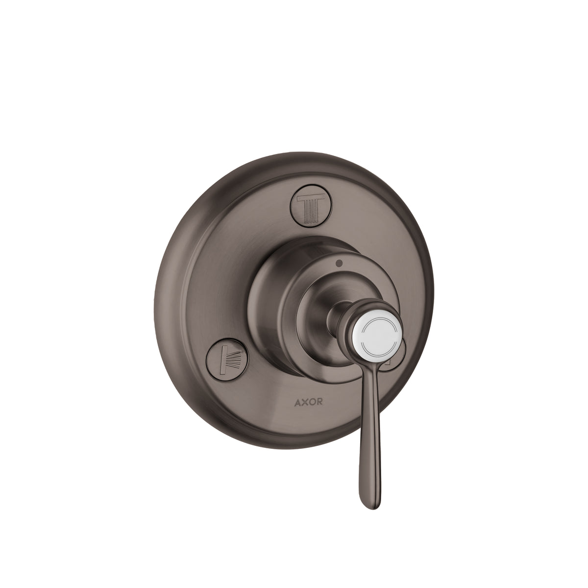 AXOR 16832341 Montreux Diverter Trim Trio/Quattro - Brushed Black Chrome