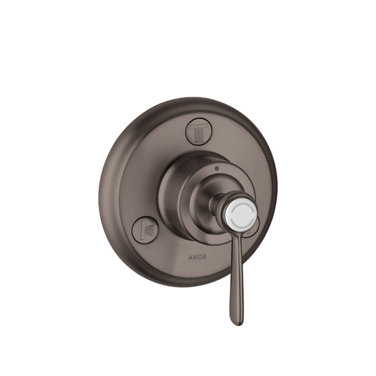AXOR 16832341 Montreux Diverter Trim Trio/Quattro - Brushed Black Chrome