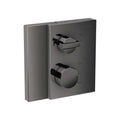 AXOR 46750331 Edge Thermostatic Trim with Volume Control - Polished Black Chrome