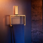 AXOR 42623990 Universal Rectangular Towel Ring - Polished Gold Optic