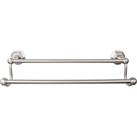 TOP KNOBS ED7BSNB TOP BATH (R) Edwardian Bath Double 20 1/2" Wall Mounted Towel Bar - Brushed Satin Nickel