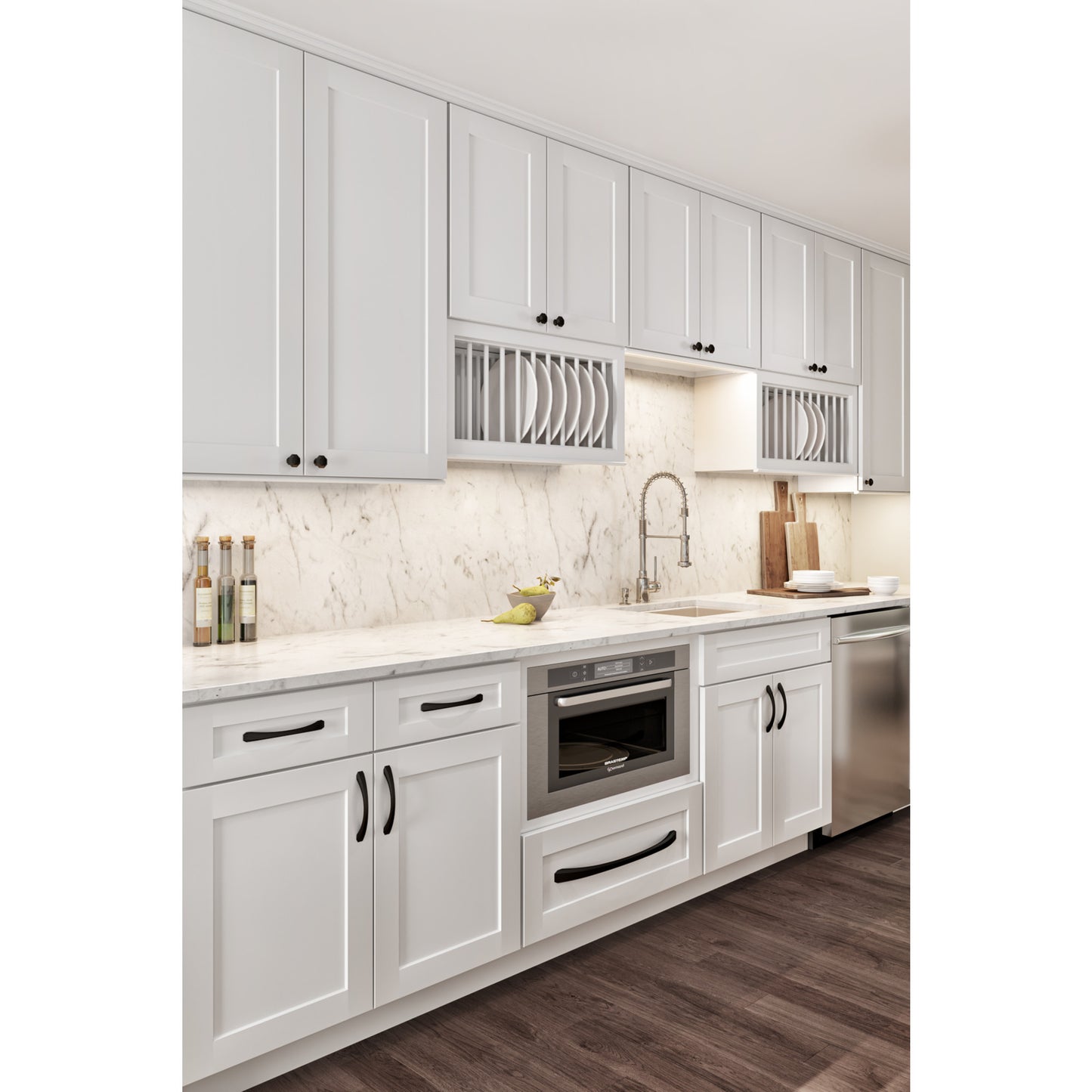 JEFFREY ALEXANDER 678MB Wheeler 1-1/4" Length Geometric Knob - Matte Black