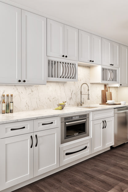 JEFFREY ALEXANDER 678MB Wheeler 1-1/4" Length Geometric Knob - Matte Black