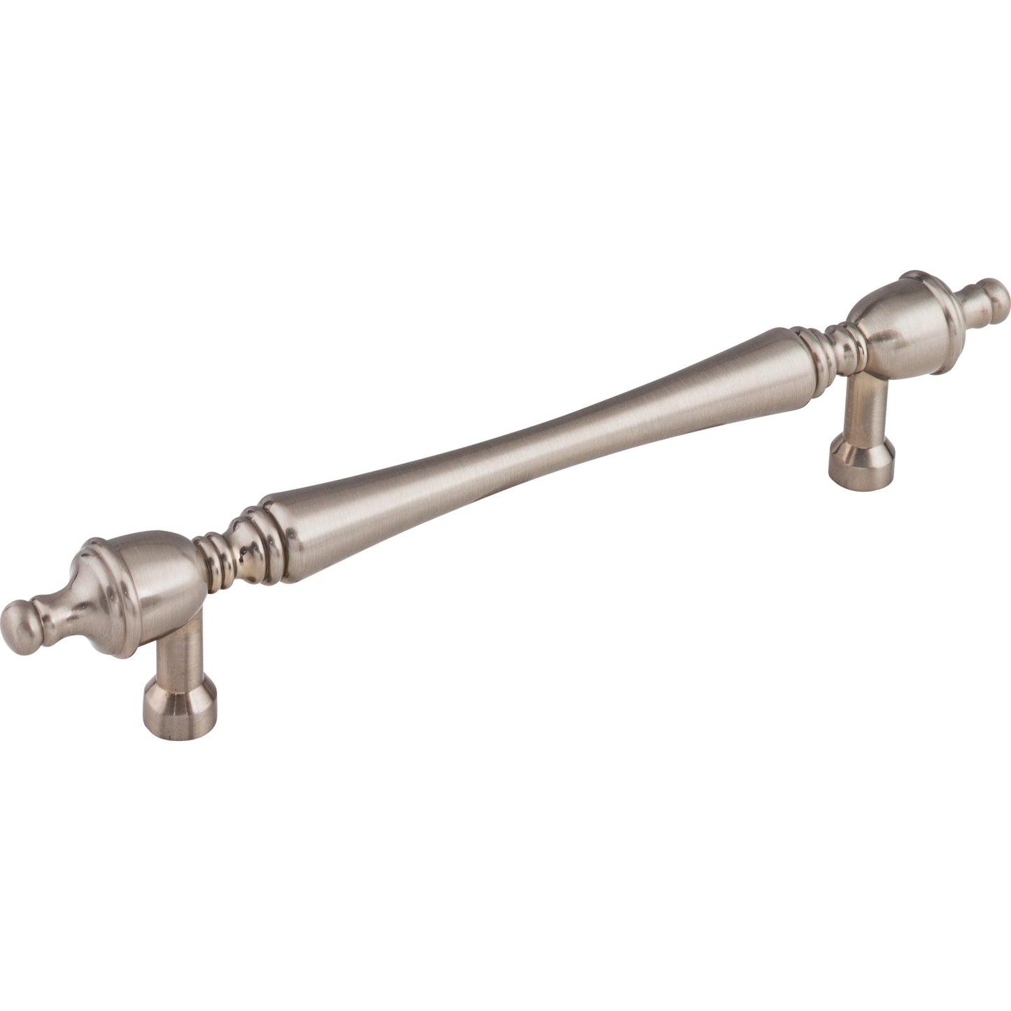 TOP KNOBS M819-7 Somerset Finial 7" Center to Center Bar Pull - Brushed Satin Nickel