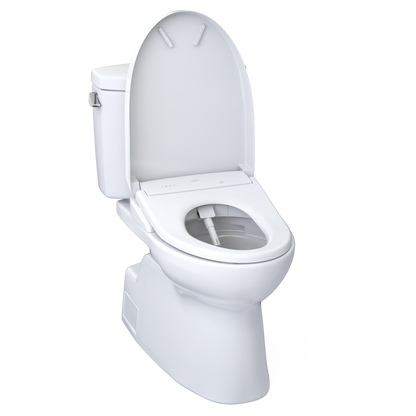 TOTO MW4744726CEFGA#01 Washlet+ Vespin Ii Two-Piece Elongated 1.28 Gpf Toilet With Auto Flush Washlet+ S7 Contemporary Bidet Seat - Cotton White
