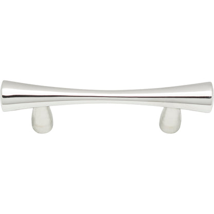 ATLAS A850-PS Fluted 2 1/2" Center to Center Bar Pull - Polished Stainless Steel
