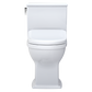 TOTO MW4944734CEMFG#01 WASHLET+ Connelly Two-Piece Elongated Dual Flush 1.28 and 0.9 GPF Toilet and Classic WASHLET S7A Classic Bidet Seat , Cotton White