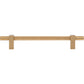 JEFFREY ALEXANDER 598-160SBZ Larkin Knurled Center 160 mm Center-to-Center Bar Pull - Satin Bronze