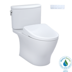 TOTO MW4424726CEFG#01 Washlet+ Nexus Two-Piece Elongated 1.28 Gpf Toilet With S7 Contemporary Bidet Seat - Cotton White