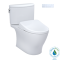 TOTO MW4424736CEFG#01 Washlet+ Nexus Two-Piece Elongated 1.28 Gpf Toilet With S7A Contemporary Bidet Seat - Cotton White