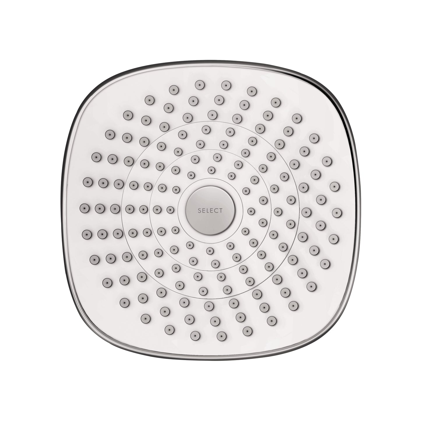 HANSGROHE 04387400 Croma Select E Showerhead 180 2-Jet, 1.8 GPM - White/Chrome