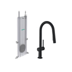 HANSGROHE 72850671 Talis N HighArc Kitchen Faucet, A-Style 2-Spray Pull-Down with sBox, 1.75 GPM - Matte Black
