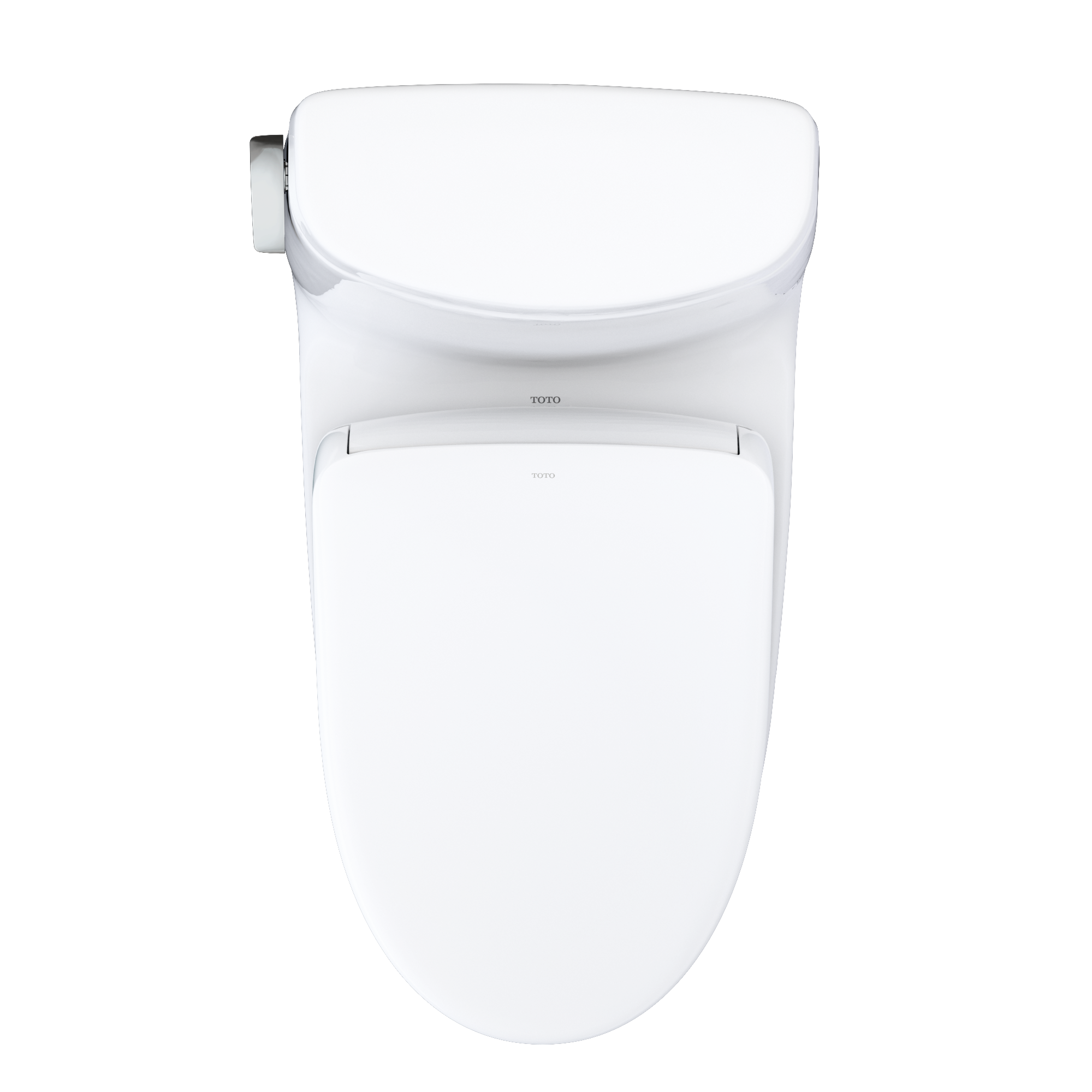 TOTO MW6044726CUFGA#01 Washlet+ Ultramax Ii 1G One-Piece Elongated 1.0 Gpf Toilet With Auto Flush Washlet+ S7 Contemporary Bidet Seat - Cotton White