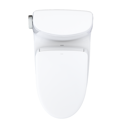 TOTO MW6044736CUFGA#01 Washlet+ Ultramax Ii 1G One-Piece Elongated 1.0 Gpf Toilet With Auto Flush Washlet+ S7A Contemporary Bidet Seat - Cotton White