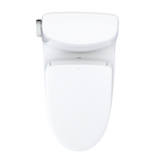 TOTO MW6044726CUFG#01 Washlet+ Ultramax Ii 1G One-Piece Elongated 1.0 Gpf Toilet And Washlet+ S7 Contemporary Bidet Seat - Cotton White