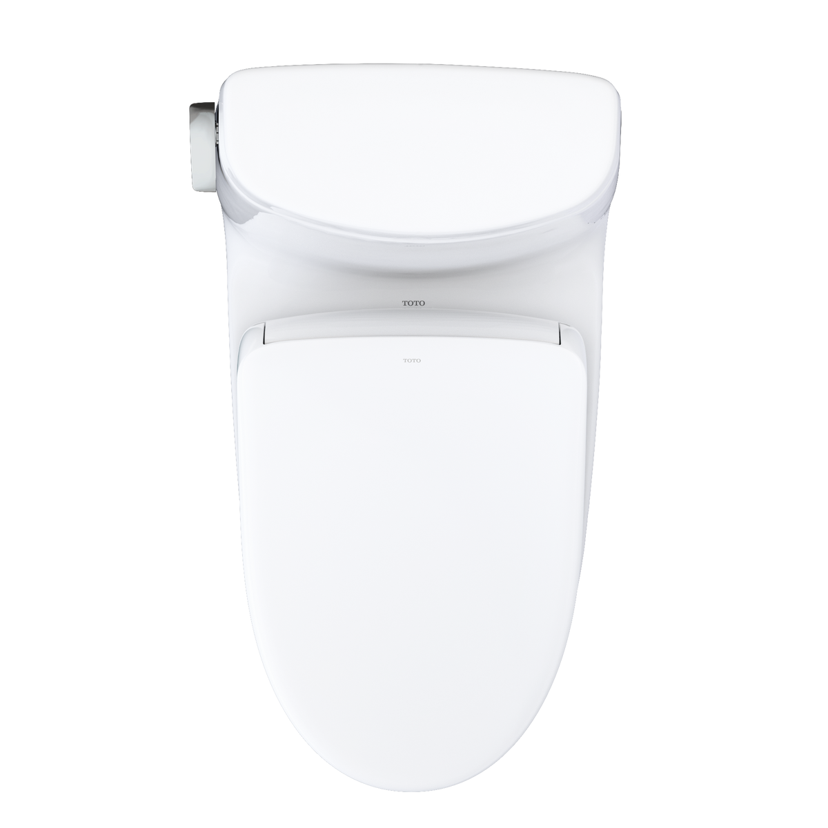 TOTO MW6044726CUFG#01 Washlet+ Ultramax Ii 1G One-Piece Elongated 1.0 Gpf Toilet And Washlet+ S7 Contemporary Bidet Seat - Cotton White