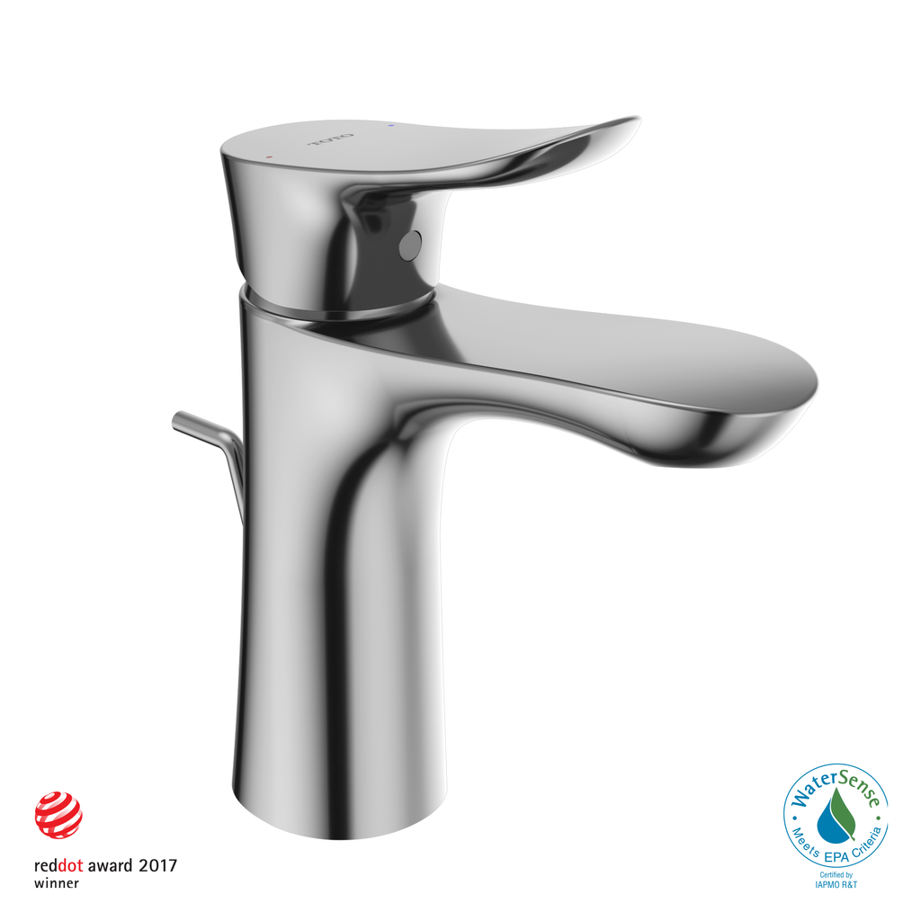 TOTO TLG01301U#CP Go 1.2 Gpm Single Handle Bathroom Sink Faucet With Comfort Glide Technology And Drain Assembly - Polished Chrome