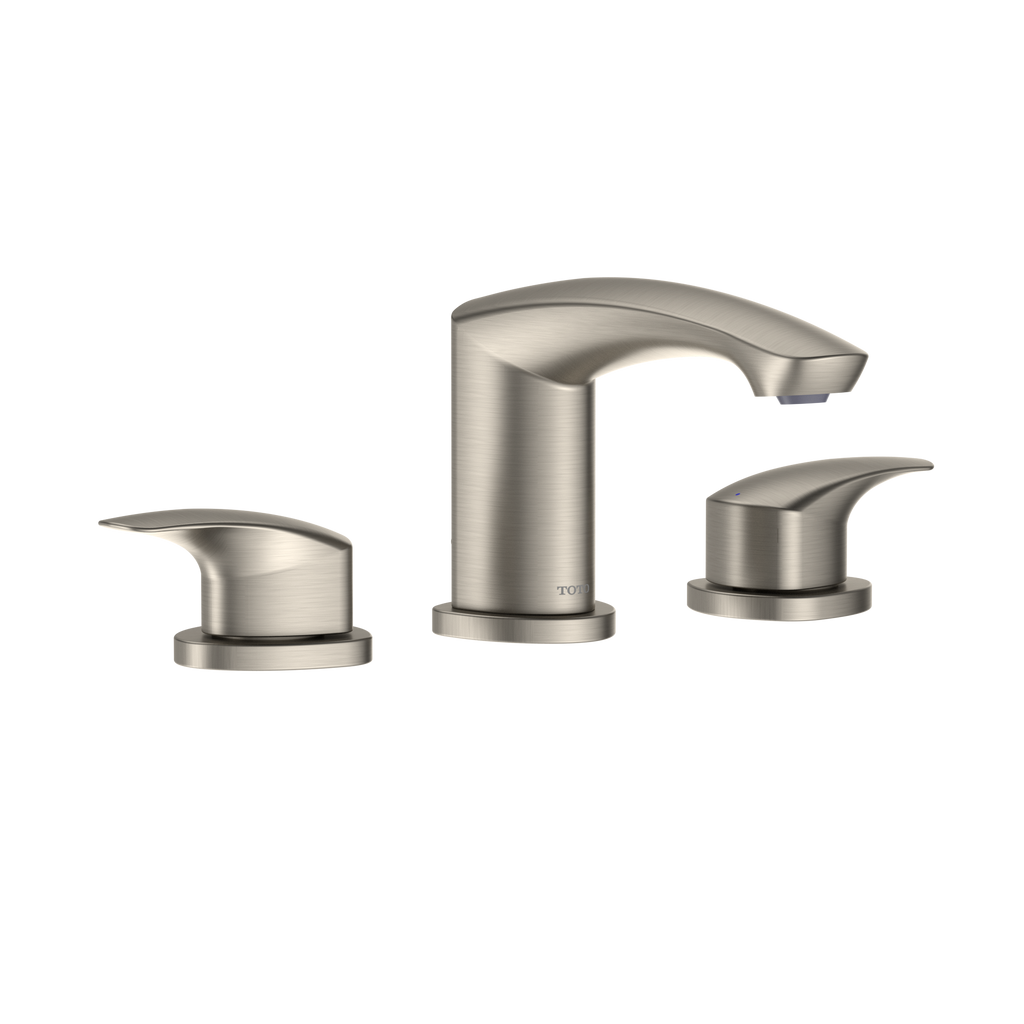 TOTO TLG09201U#BN Gm 1.2 Gpm Two Handle Widespread Bathroom Sink Faucet - Brushed Nickel