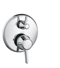 HANSGROHE 15753001 Ecostat Classic Thermostatic Trim with Volume Control and Diverter, Round - Chrome