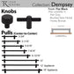 TOP KNOBS TK3253BLK Dempsey 5 1/16" Center to Center Bar Pull - Flat Black