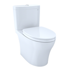 TOTO MS446124CEMFGN#01 Aquia Iv Two-Piece Elongated Dual Flush 1.28 And 0.9 Gpf Universal Height Toilet With Cefiontect - Cotton White