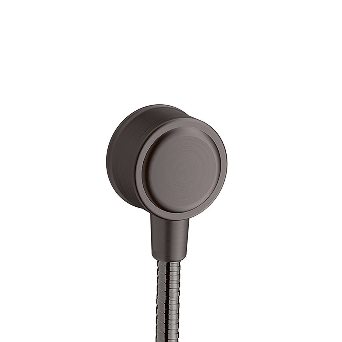 AXOR 16884341 Montreux Wall Outlet with Check Valves - Brushed Black Chrome