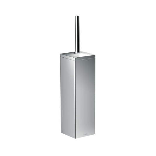 AXOR 42655000 Universal Rectangular Toilet Brush Holder, Wall-Mounted - Chrome