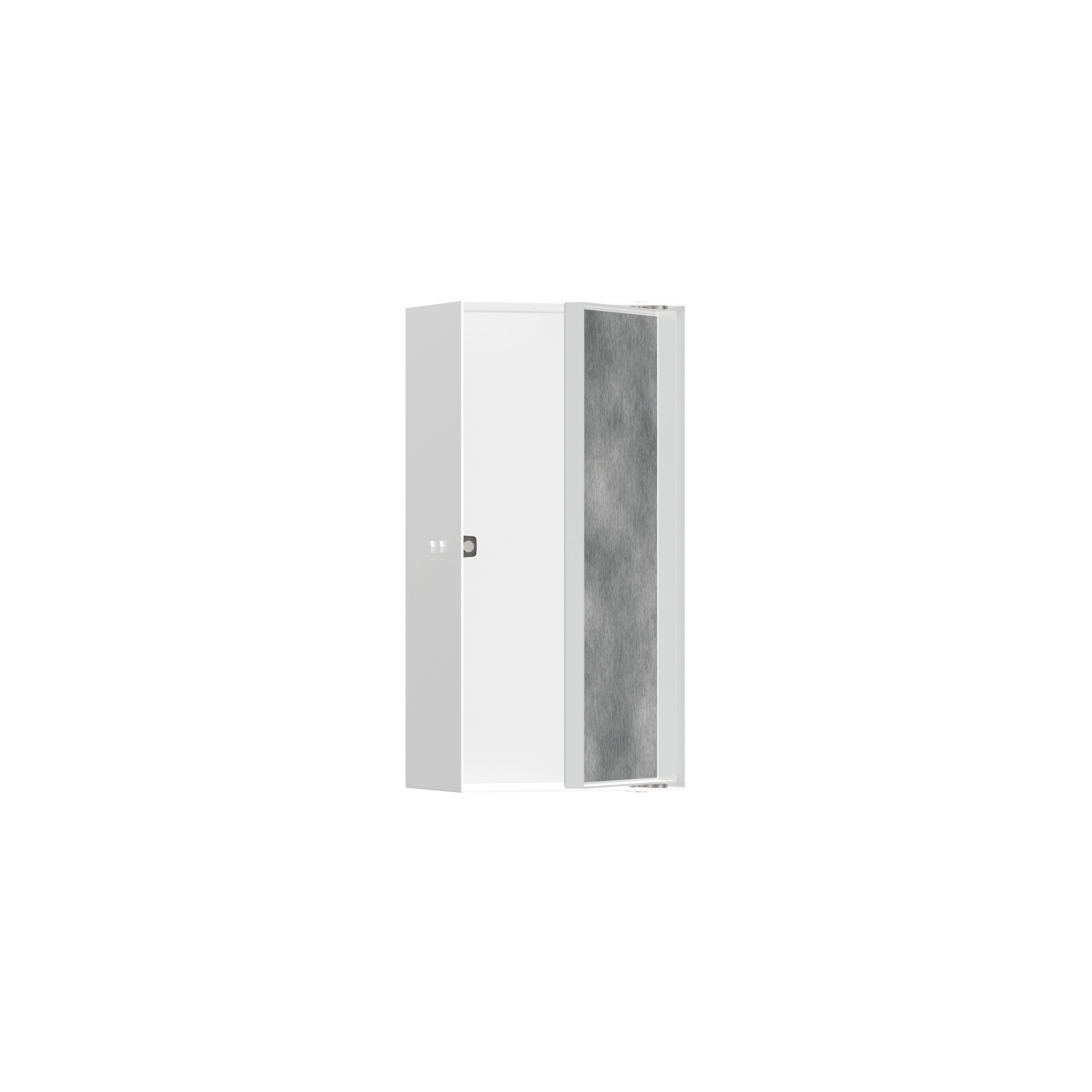 HANSGROHE 56082700 XtraStoris Rock Wall Niche with Tileable Door 12"x 6"x 4" - Matte White