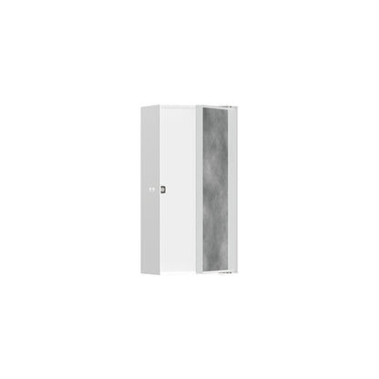 HANSGROHE 56082700 XtraStoris Rock Wall Niche with Tileable Door 12"x 6"x 4" - Matte White