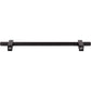 JEFFREY ALEXANDER 698-192MB Larkin Knurled Ends 192 mm Center-to-Center Bar Pull - Matte Black