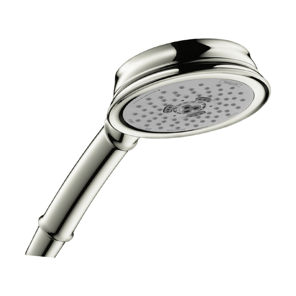 HANSGROHE 04072830 Croma 100 Classic Handshower 3-Jet, 2.5 GPM - Polished Nickel