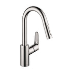 HANSGROHE 04506001 Focus Prep Kitchen Faucet, 2-Spray Pull-Down, 1.75 GPM - Chrome