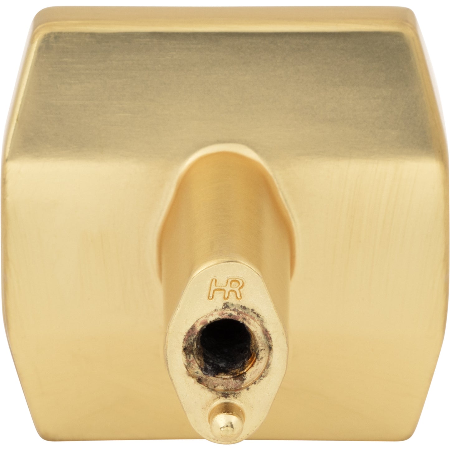 ELEMENTS 641BG William 1-1/4" Length Square Knob - Brushed Gold