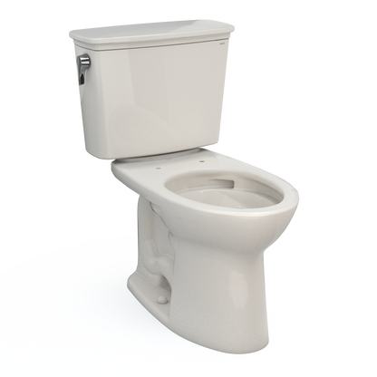 TOTO CST786CEG#12 Drake Transitional Two-Piece Elongated 1.28 Gpf Tornado Flush Toilet With Cefiontect - Sedona Beige