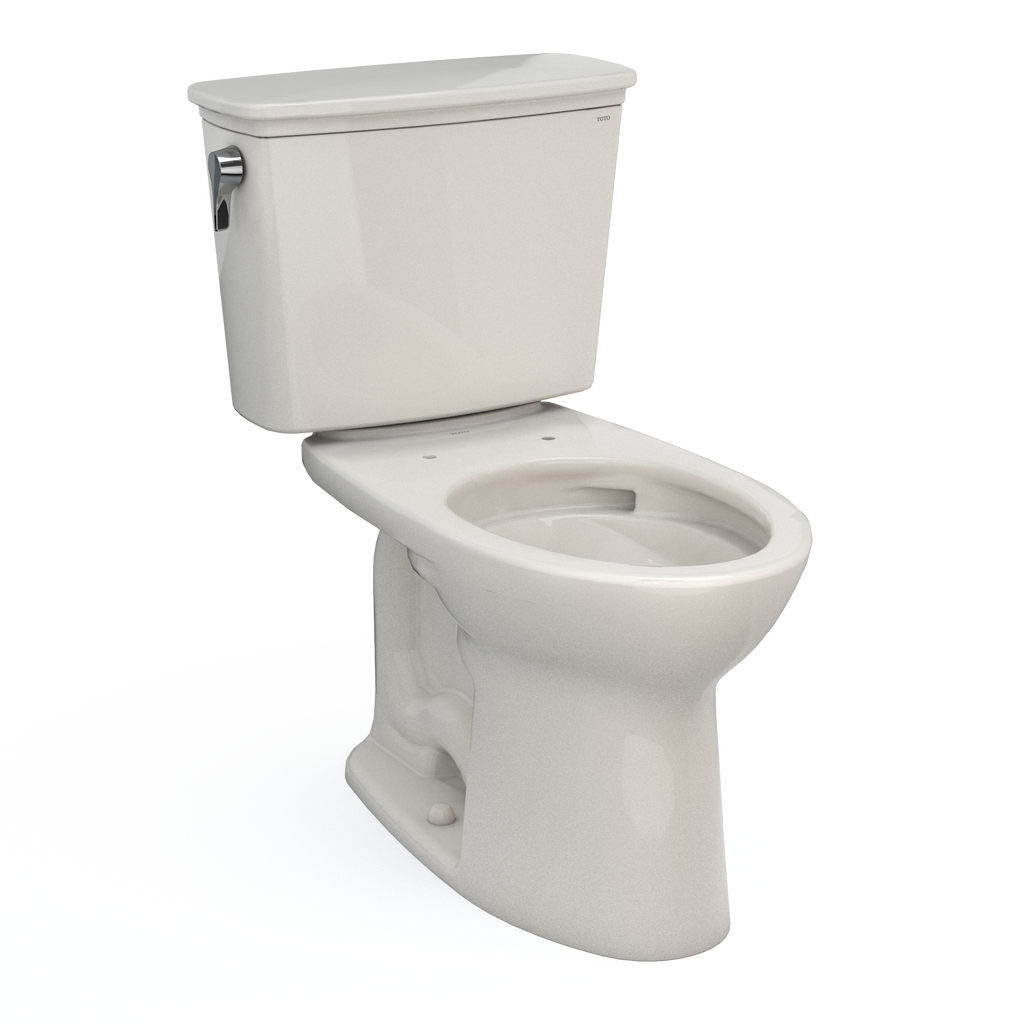 TOTO CST786CEFG#12 Drake Transitional Two-Piece Elongated 1.28 Gpf Universal Height Tornado Flush Toilet With Cefiontect - Sedona Beige