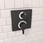HANSGROHE 15712671 Ecostat Thermostatic Trim with Volume Control - Matte Black