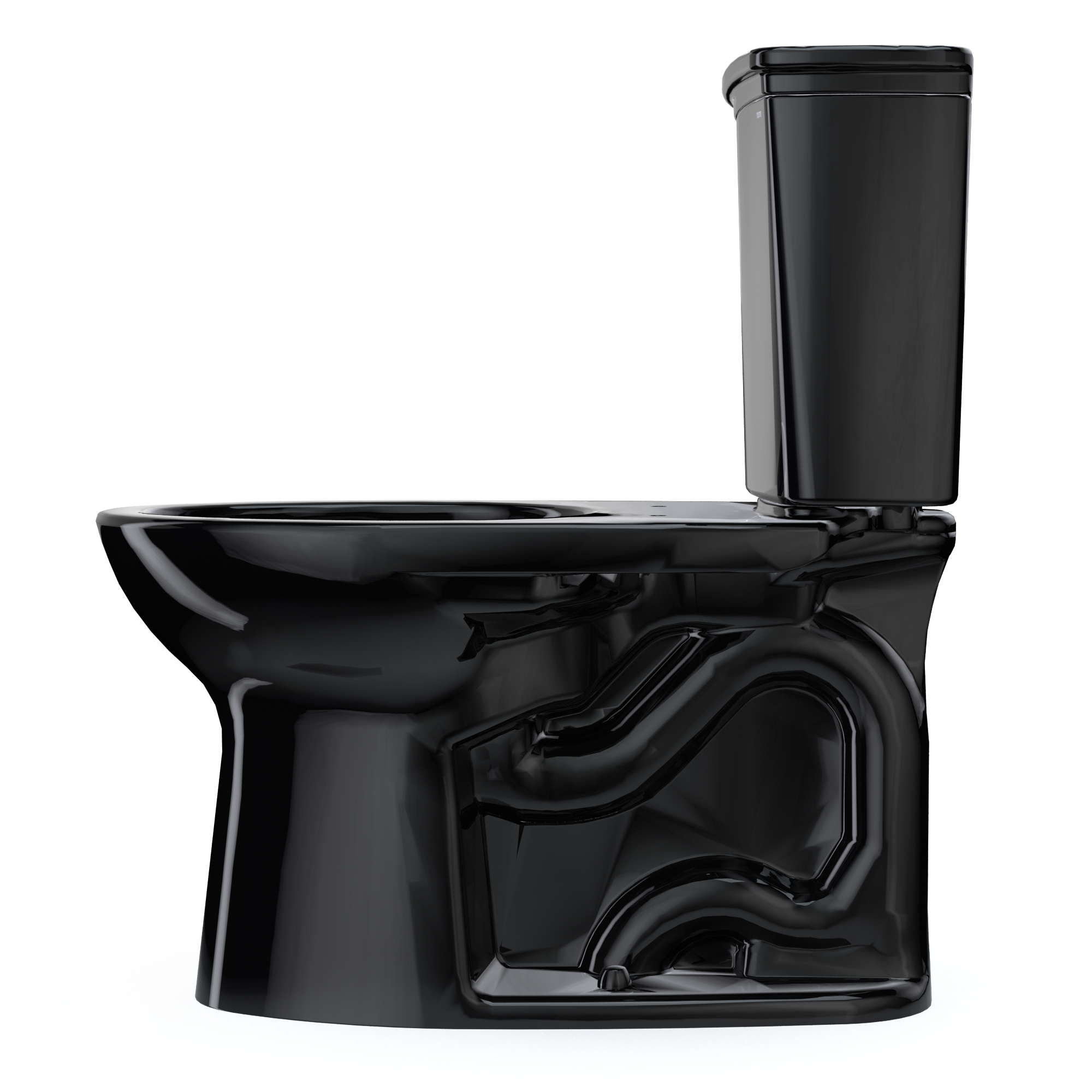 TOTO CST786CE#51 Drake Transitional Two-Piece Elongated 1.28 Gpf Tornado Flush Toilet - Ebony