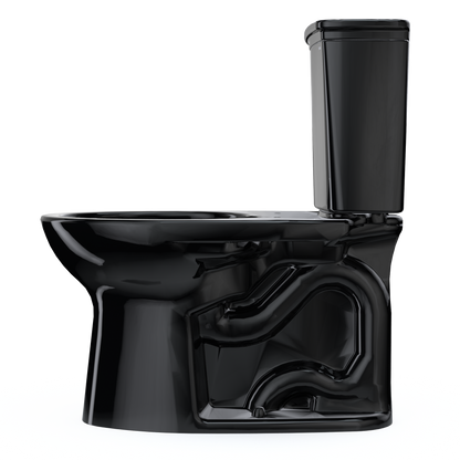 TOTO CST786CEF#51 Drake Transitional Two-Piece Elongated 1.28 Gpf Universal Height Tornado Flush Toilet - Ebony