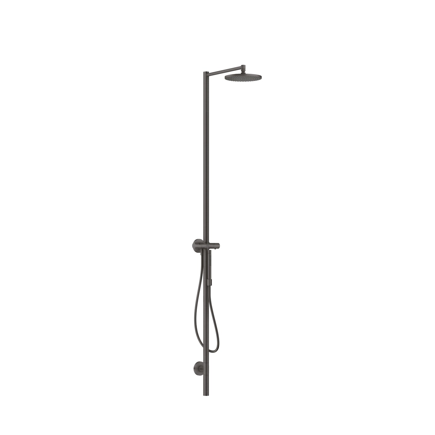 AXOR Starck  Showerpipe 240 1-Jet, 1.75 GPM in Brushed Black Chrome