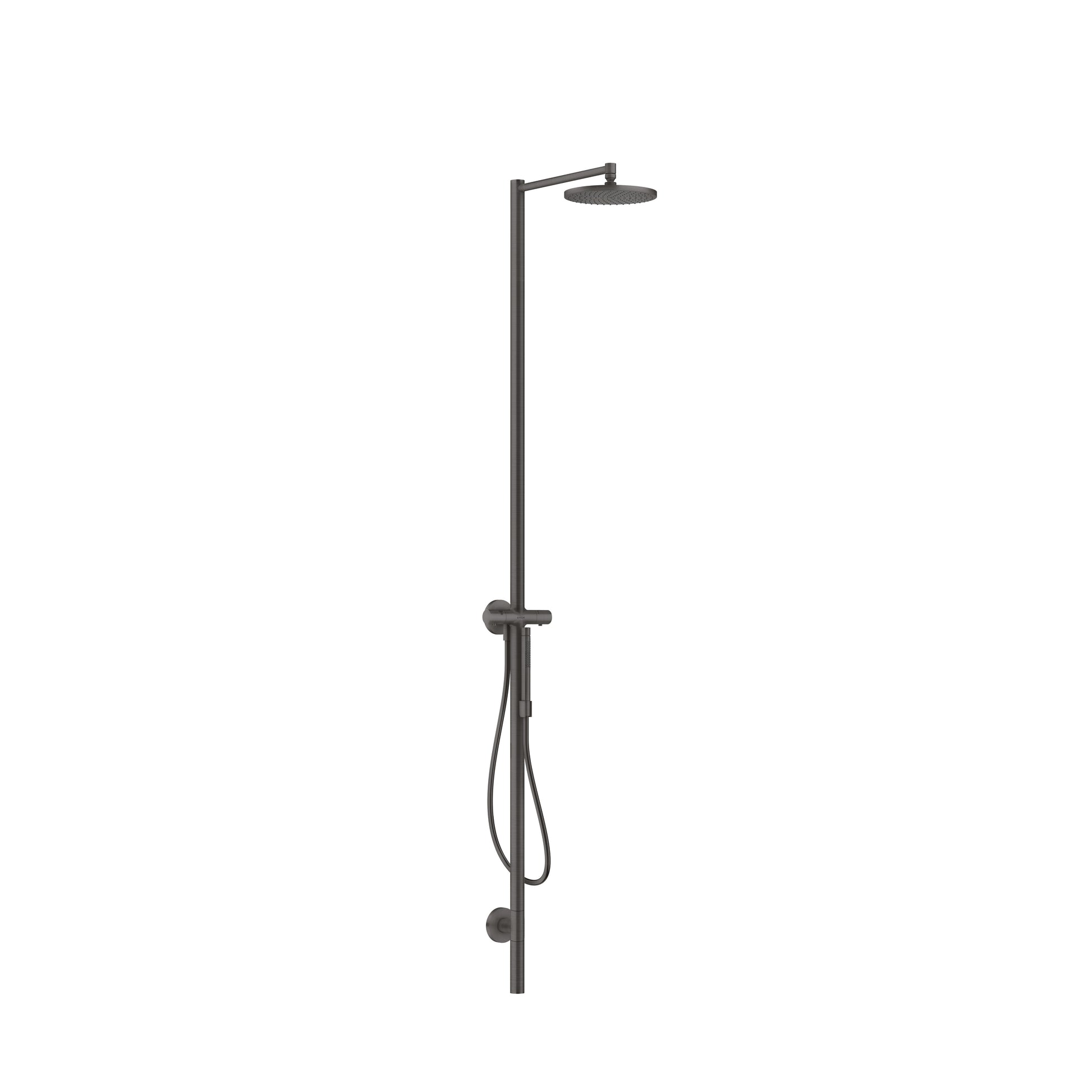 AXOR Starck  Showerpipe 240 1-Jet, 1.75 GPM in Brushed Black Chrome