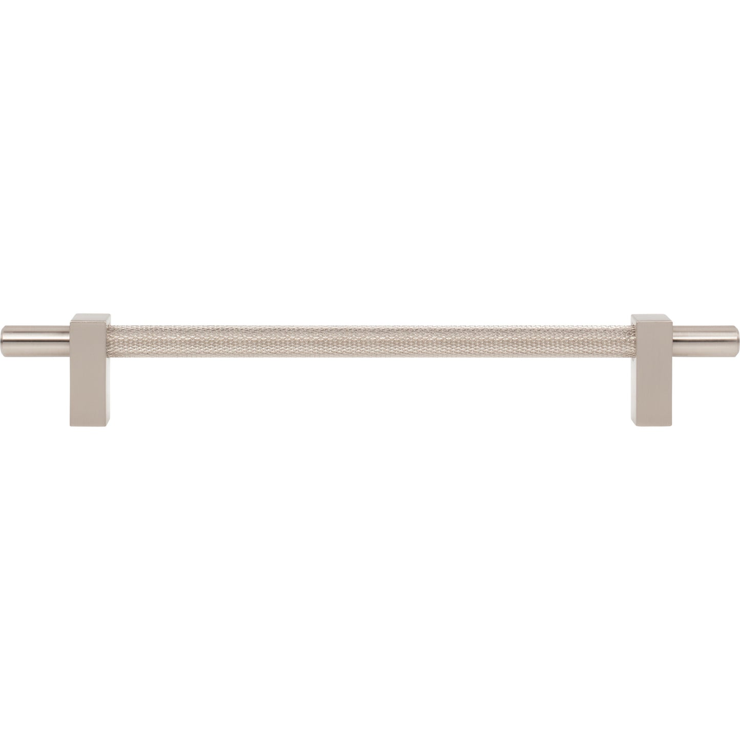 JEFFREY ALEXANDER 598-192SN Larkin Knurled Center 192 mm Center-to-Center Bar Pull - Satin Nickel